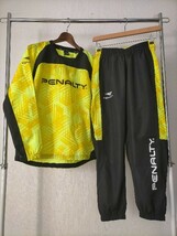 美品 PENALTY ペナルティ 両面ロゴ ウインドブレーカー ピステ上下 セットアップ M ★サッカーフットサル_画像1