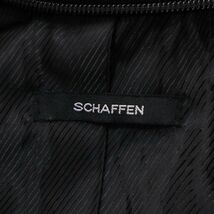 SCHAFFEN シャッフェン 羊革★ ラム レザー ダブル ライダース ジャケット Sz.1　メンズ 黒　I3T01326_9#N_画像6