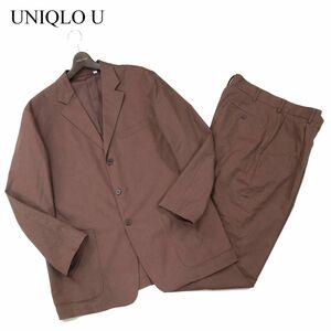 UNIQLO U ユニクロ ユー ルメール 通年 リラックスフィット ジャケット & パンツ セットアップ スーツ Sz.XL　メンズ　I3T01363_9#O