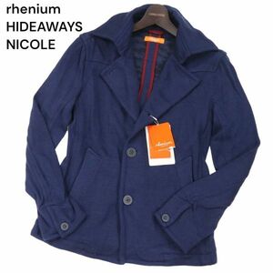 【新品 未使用】 rhenium HIDEAWAYS NICOLE ハイダウェイ ニコル 秋冬 ニット ジャケット Sz.46　メンズ　I3T01458_9#N