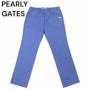 PEARLY GATES パーリーゲイツ 通年 コットン ストレッチ★ スリム パンツ スラックス Sz.5　メンズ ゴルフ　I3B00718_A#R