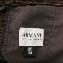 ARMANI COLLEZIONI アルマーニ コレツィオーニ 秋冬★ コーデュロイ ストレート パンツ スラックス Sz.50/34　メンズ　I3B00692_A#Q_画像7