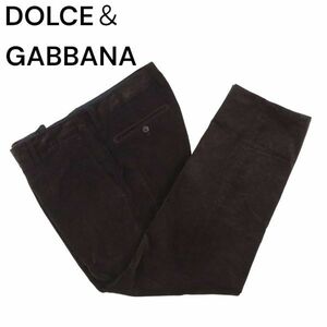 DOLCE＆GABBANA ドルチェ＆ガッバーナ 秋冬★ コーデュロイ パンツ スラックス Sz.52　メンズ 大きいサイズ　I3B00721_A#Q