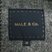 MALE&Co. タカキュー × ハリスツイード★ 秋冬 ウール ツイード チェック柄 ベスト ジレ Sz.M　メンズ　I3T01571_A#N_画像6