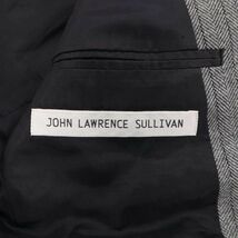 JOHN LAWRENCE SULLIVAN ジョンローレンスサリバン 秋冬 ヘリンボーン★ ウール テーラード ジャケット Sz.38　メンズ　I3T01581_A#N_画像6