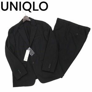 【新品 未使用】 UNIQLO ユニクロ 通年 2way ストレッチ ジャケット & パンツ セットアップ スーツ Sz.L/95cm　メンズ 黒　I3T01642_A#O