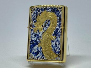 送料無料 ZIPPO[ジッポー] 両面加工 88個限定生産 GP-DRAGON88(C)ゴールド