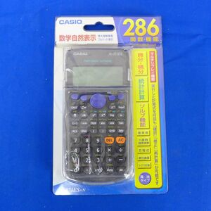 内重S9142●未使用品 カシオ 関数電卓 数学自然表示 286関数 10桁 fx-373ES-N ブラック