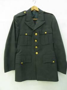 佐百E3995【制服/ジャケット/コート】米軍 COAT, MAN’S, WOOL SERGE, ARMY GREEN 8405-286-5151 アメリカ軍/上着/軍装/ミリタリー