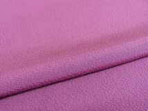 平和屋-こころ店■上質な色無地　紅紫色　着丈149cm　裄丈63cm　正絹　逸品　B-jd3283_画像5