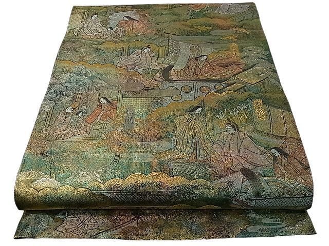 ヤフオク! 源氏物語 絵巻袋帯 帯の落札相場・落札価格