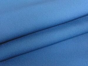 平和屋-こころ店■上質な色無地　薄群青色　着丈149.5cm　裄丈62cm　正絹　逸品　A-br5875