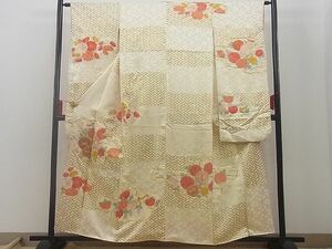 平和屋野田店■豪華振袖　駒刺繍　エ霞菊花文　金彩　逸品　n-gh3632