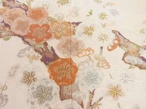 平和屋-こころ店■訪問着　総刺繍　中国三大刺繍　相良刺繍　枝花文　金銀糸　着丈169cm　裄丈69cm　正絹　逸品　A-ck5722