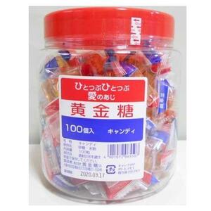  yellow gold sugar (......) sweets 100 piece entering ( pot container entering )