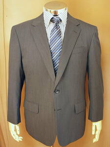  laundry possibility 2 button suit (E4 size ) gray series x small stripe pattern 