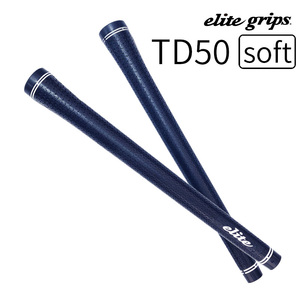 (日本正規品)エリートグリップ ツアードミネーター TD50 ソフト ゴルフグリップ ネイビーカラー バックラインなし elite grip GOLF