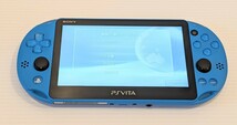 ★美品　SONY　PlayStation Vita PCH-2000 ZA23 アクアブルー Wi-Fiモデル　starter kit 16GB付き PS VITA ソニー★_画像3