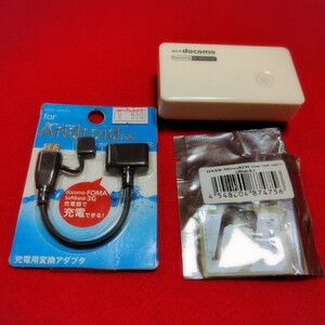 NTTdocomo ポケットチャージャー01　オズマ OSMA ADD-SP02S　MicroSIM Adapter　スマホ関連　3点　セット　まとめて　現状品のためジャンク
