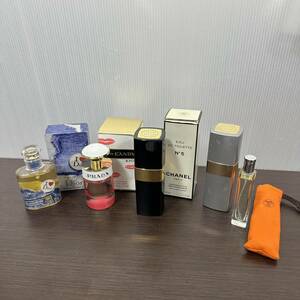 #1902A　ブランド　香水　まとめ　5点セット　CHANEL　HERMES　PRADA　Dior　使用回数数回　人気　箱付き　レディース　パフューム