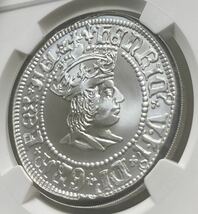 【動画掲載】 2022 NGC イギリス 最高鑑定 ファーストリリース PF70 ULTRA CAMEO 2ポンド 銀貨 ヘンリー7世 モダンコイン アンティーク_画像4