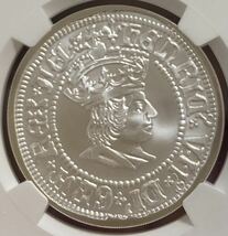 【動画掲載】 2022 NGC イギリス 最高鑑定 ファーストリリース PF70 ULTRA CAMEO 2ポンド 銀貨 ヘンリー7世 モダンコイン アンティーク_画像8