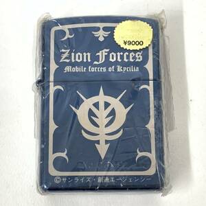 【未使用品】ZIPPO ガンダム zion forces ジッポー　メタリック ブルー