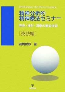 精神分析的精神療法セミナー 発見・検討・洞察の徹底演習　技法編／高橋哲郎【著】