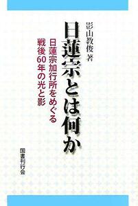 日蓮宗とは何か 日蓮宗加行所をめぐる戦後６０年の光と影／影山教俊(著者)