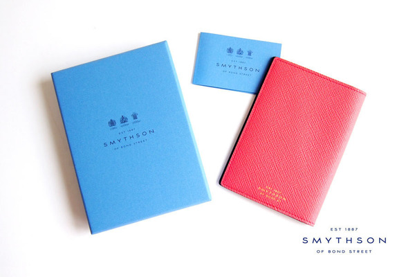 送料無料★新品｜未使用｜スマイソン｜SMYTHSON｜パナマ　パスポートカバー｜PANAMA｜P/PORT COVER S CORAL