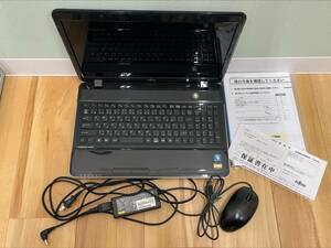 #3160 富士通 FUJITSU LIFEBOOK AH40-D ジャンク品 ノートパソコン PC