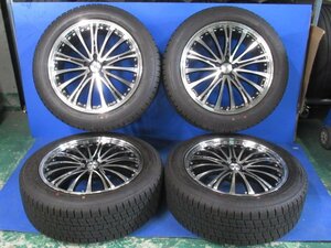 良品 4本 LOXARNY EX BYRONAVENGER 19インチ 8J +45 PCD114.3 5穴 225/55R19 ロクサーニ99Q スタッドレス (g088198)