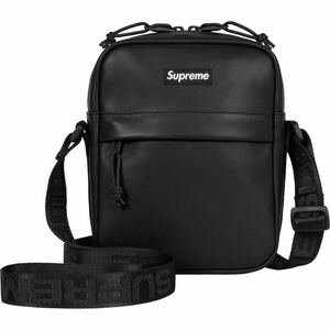 【新品 黒 23AW Leather Shoulder Bag】 supreme 23fw レザー waist backpack duffle tote utility pouch north face expedition wallet