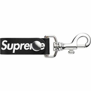 【新品 黒 21SS Leather Key Loop】 supreme レザー キーループ キーホルダー カラビナ webbing keychain key chain box logo s lanyard