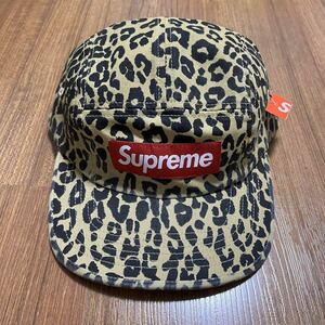 【新品 レオパード 23AW Washed Chino Twill Camp Cap】 supreme 23fw leopard 豹柄 キャンプキャップ box logo ボックスロゴ corduroy