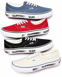 【赤 US8.5 26.5cm Supreme Vans Motion Logo Era】 バンズ モーションロゴ エラ hooded sweatshirt tee box sk8 mid hi nike sb dunk