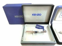 ケンゾー KENZO ネクタイピン タイピン ケース付 コムサエンジェル COMME CA ANGEL カフスボタン 計3点セット 経年保管 中古 ■_画像2