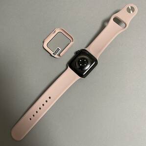 【新品】薄ピンク AppleWatch アップルウォッチ バンド シリコン バンド M/L 44mm カバー ラバーの画像4