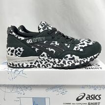 26.5cm 新品 コムデギャルソン × アシックス コラボ スニーカー GEL LYTE ゲルライト 黒 シューズ レオパード ヒョウ柄 豹柄 ASICS_画像1