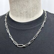 20.5inches 新品 TOMWOOD トムウッド Box Chain ボックス チェーン ネックレス シルバー Large ボックスチェーン バングル ロゴ_画像7