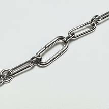 20.5inches 新品 TOMWOOD トムウッド Box Chain ボックス チェーン ネックレス シルバー Large ボックスチェーン バングル ロゴ_画像6