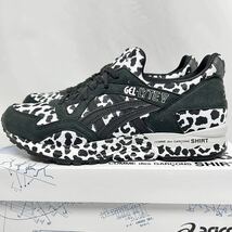 27.5cm 新品 コムデギャルソン × アシックス コラボ スニーカー GEL LYTE ゲルライト 黒 シューズ レオパード ヒョウ柄 豹柄 ASICS_画像5