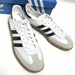 27cm 新品 adidas Originals サンバ デコン SAMBA DECON アディダス オリジナルス 白 ホワイト サンバデコン 白黒 金ベロ スニーカー