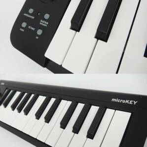 【KORG】コルグ コンパクトMIDIキーボード MODEL:MICROKEY-25 通電のみ確認 中古品 JUNK 現状渡し 一切返品不可で！ の画像7