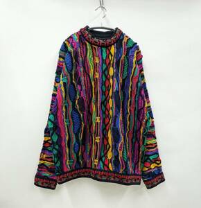 COOGI/クージー/90s/ヴィンテージ/オーストラリア製/3Dニット/セーター/ローゲージ/マルチカラー