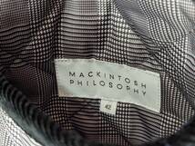 MACKINTOSH PHILOSOPHY/マッキントッシュフィロソフィー/リバーシブルキルティングジャケット/コート/グレンチェック/SIZE42/XL相当_画像10