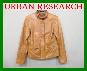 1999円URBAN RESEARCHライダースジャケット サイズF ブラウン 