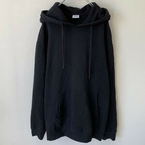 [KWT1143] ZARA プルオーバ パーカ メンズ ブラック XL 60