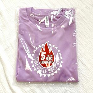 非売品　5時間耐久サイクルレース　参加賞Tシャツ　メンズ L パープル　未使用　