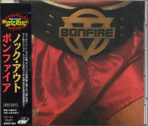 ★メロハー　BONFIRE　/　POINT　BLACK　国内盤,帯付、廃盤,1989年